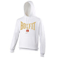 Boxfit Large Logo Branded Hoodie - White