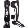 Venum Elite Shin Guards - Black/White