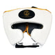 Ringside Pro Fitness PU Metallic Head Guard - Metallic White/Black/Gold