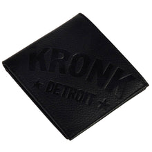 Kronk Detroit Bi-Fold Leather Wallet Black