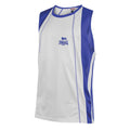 Lonsdale Performance Boxing Ring Wear Vest - White/Blue
