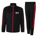 Boxfit Kids Embroidered Logo Slim Fit Poly Tracksuit - Black/Red