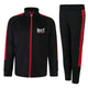 Boxfit Kids Embroidered Logo Slim Fit Poly Tracksuit - Black/Red