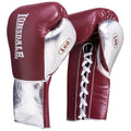 Lonsdale L60 Lace Training Glove - Maroon/Silver