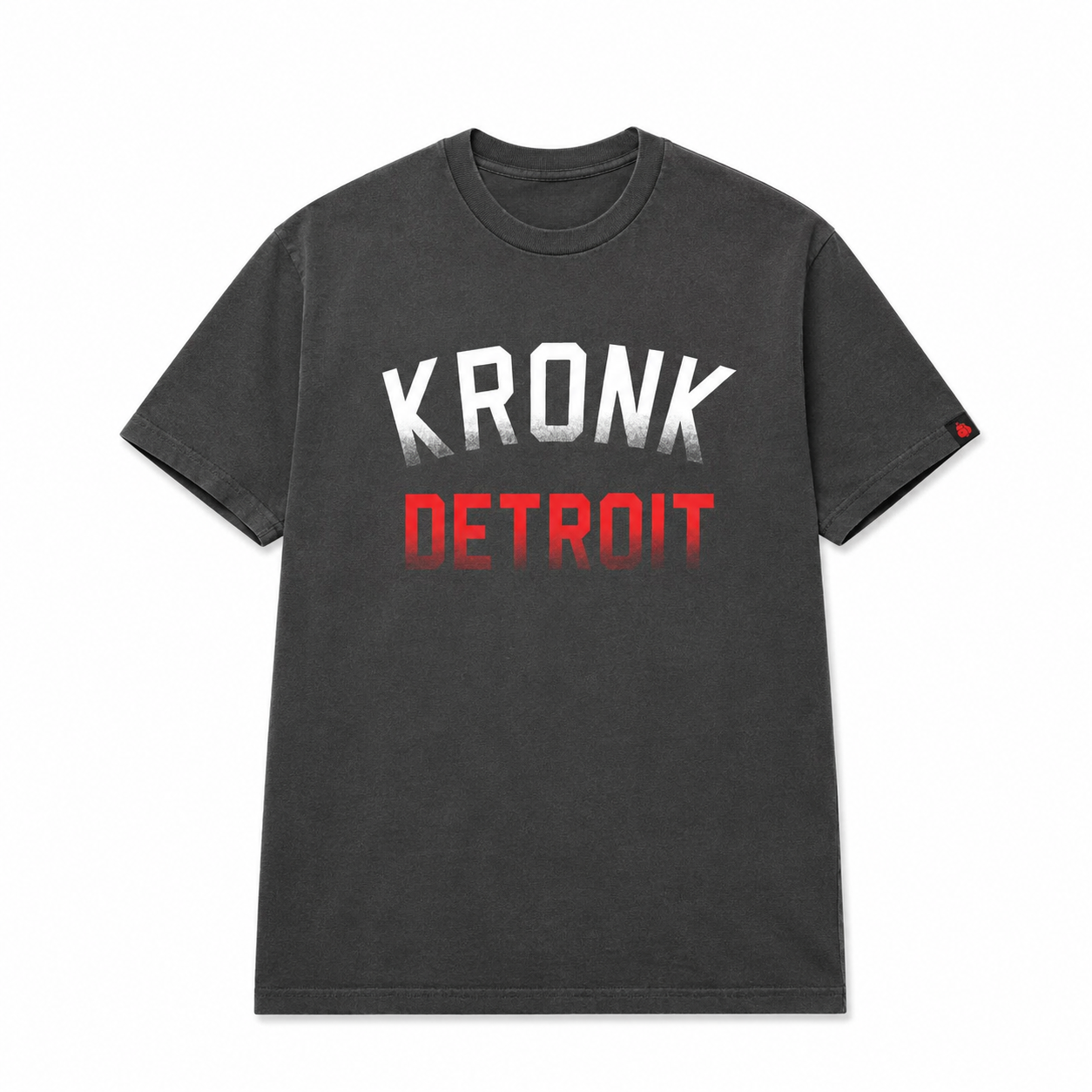Kronk Detroit Faded Iconic Loose Fit Vintage Wash T-Shirt
