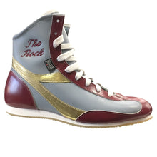 Boxfit Custom Claret & Blue Leather Boots