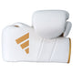Adidas Adispeed 500 Leather Pro Lace Boxing Glove - White/Gold