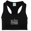 Elite Commando Fitnessgirlie Cool Sports Crop Top - Black