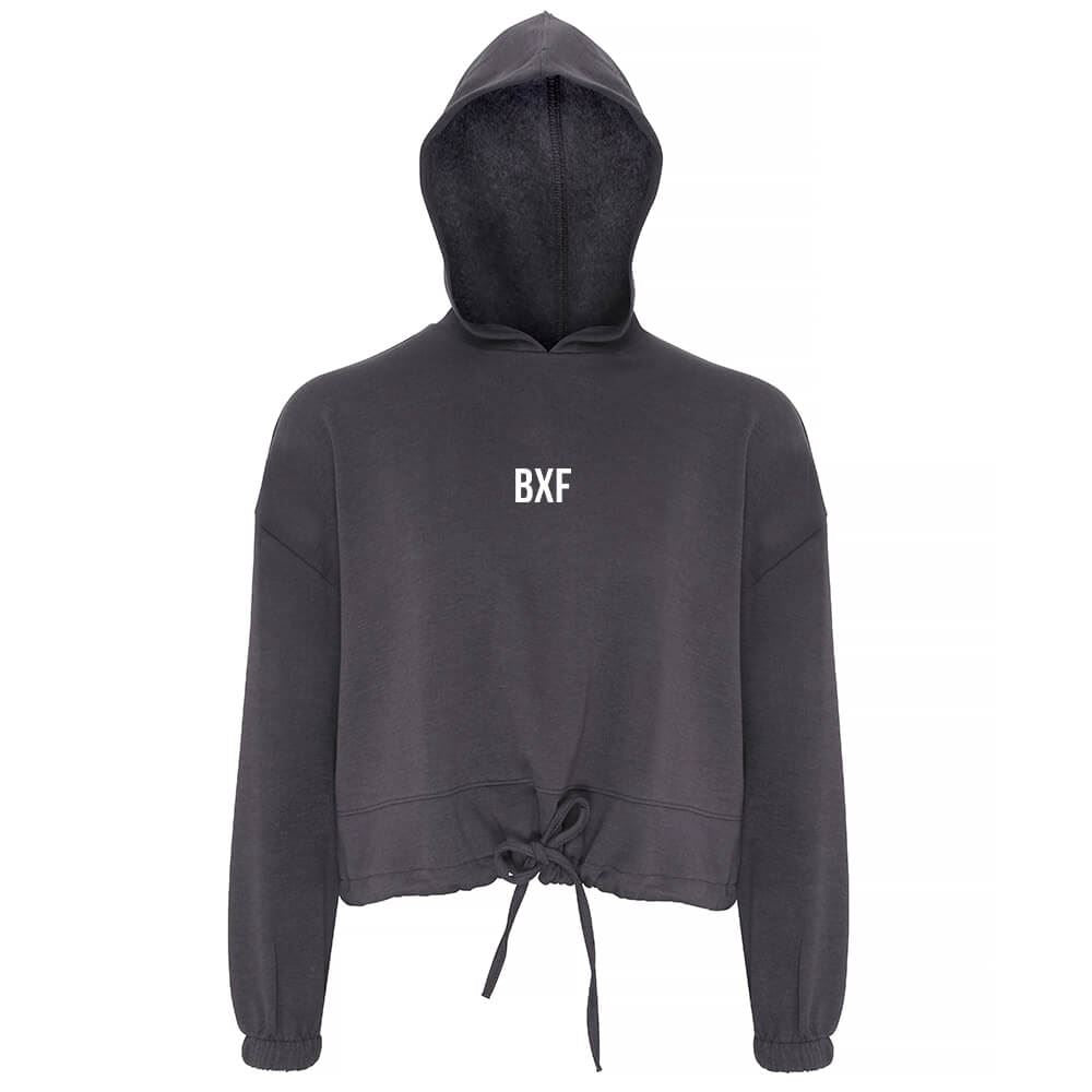 Bxf Womens Cropped Oversized Hoodie