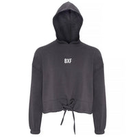Thumbnail for Bxf Womens Cropped Oversized Hoodie
