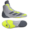 Adidas Adizero Mat Wizard 6 Wrestling Boots - Grey/Fluo Yellow