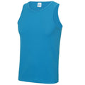 Boxing Plain Poly Vest - Sapphire Blue