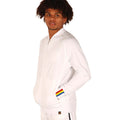 KRONK Iconic Detroit Zip Track Top - White