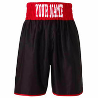 Thumbnail for Custom Made Contrast Waistband Boxing Shorts Black/Red