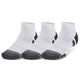 Under Armour Performance Tech 3-Pack Low Cut Socks - White