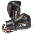 Carbon Claw Recoil Rb-7 Series Leather Lace Sparring Gloves - Black/Brown