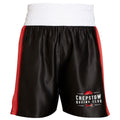 Chepstow Boxing Club Panelled Boxing Shorts - Black/Red