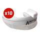 Multi-Buy - 10 X Ampro Air Flow Gel Mouthguard - White/Clear