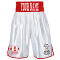 Bang Bang Bout Boxing Shorts - White/Red