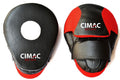 Cimac Curved Focus Mitts Black/Red - Black/Red