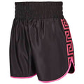 Women'S Luxury Versace Style Boxing Shorts - Black/Pink