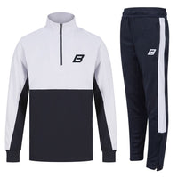 Thumbnail for Be First Kids Contrast 1/4 Zip Tracksuit