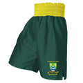 EPSOM & EWELL BOXING CLUB SATIN BOXING SHORTS - Green/Yellow