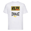 Ifl Tv White T-Shirt Gold Logo - White