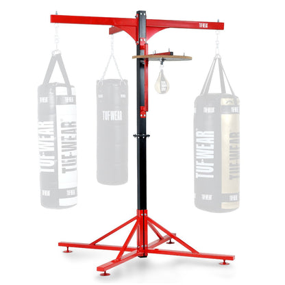 Tuf Wear 4 Station Bag Stand with Speedball Platform