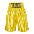 Custom Made Satin Boxing Shorts - Yellow