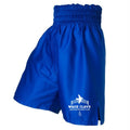 White Cliffs ABC Satin Boxing Shorts - Royal Blue
