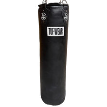 Tuf Wear All Black 4Ft Leather Punchbag 4Ft