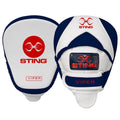 Sting Viper Leather Focus Pads - White/Navy/Red