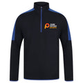 Pure Physio Therapy 1/2 Zip Mid-layer Top - Navy/Royal