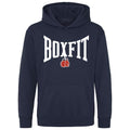 Boxfit Junior Large Logo Branded Hoodie - Navy