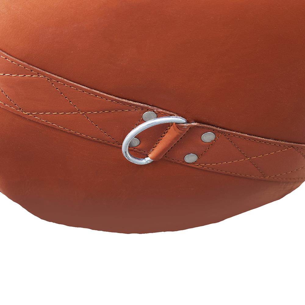 Tuf Wear Classic Leather Punch Bag Brown 4Ft