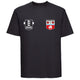 Southampton ABC Cotton T-Shirt - Black