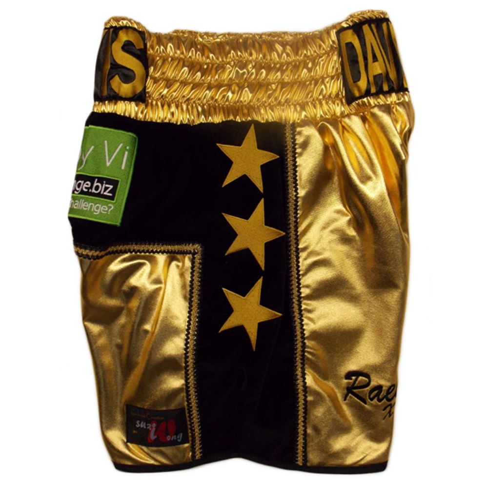 Custom Made Velvet And Wetlook Boxing Shorts