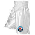 Trowbridge Abc Satin Boxing Shorts - White