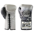 Cleto Reyes Snake Print Lace Contest Gloves - Silver