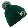 Boxfit Bobble Hat - Bottle Green/White/White