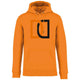 Dennis & Dyer Sparkle Large Logo Hoodie - Tangerine