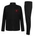 Harlow Abc Kids Slim Fit Poly Tracksuit - Black/Black