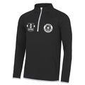 Alpha Boxing Club Embroidered 1/2 Zip Sweatshirt - Black