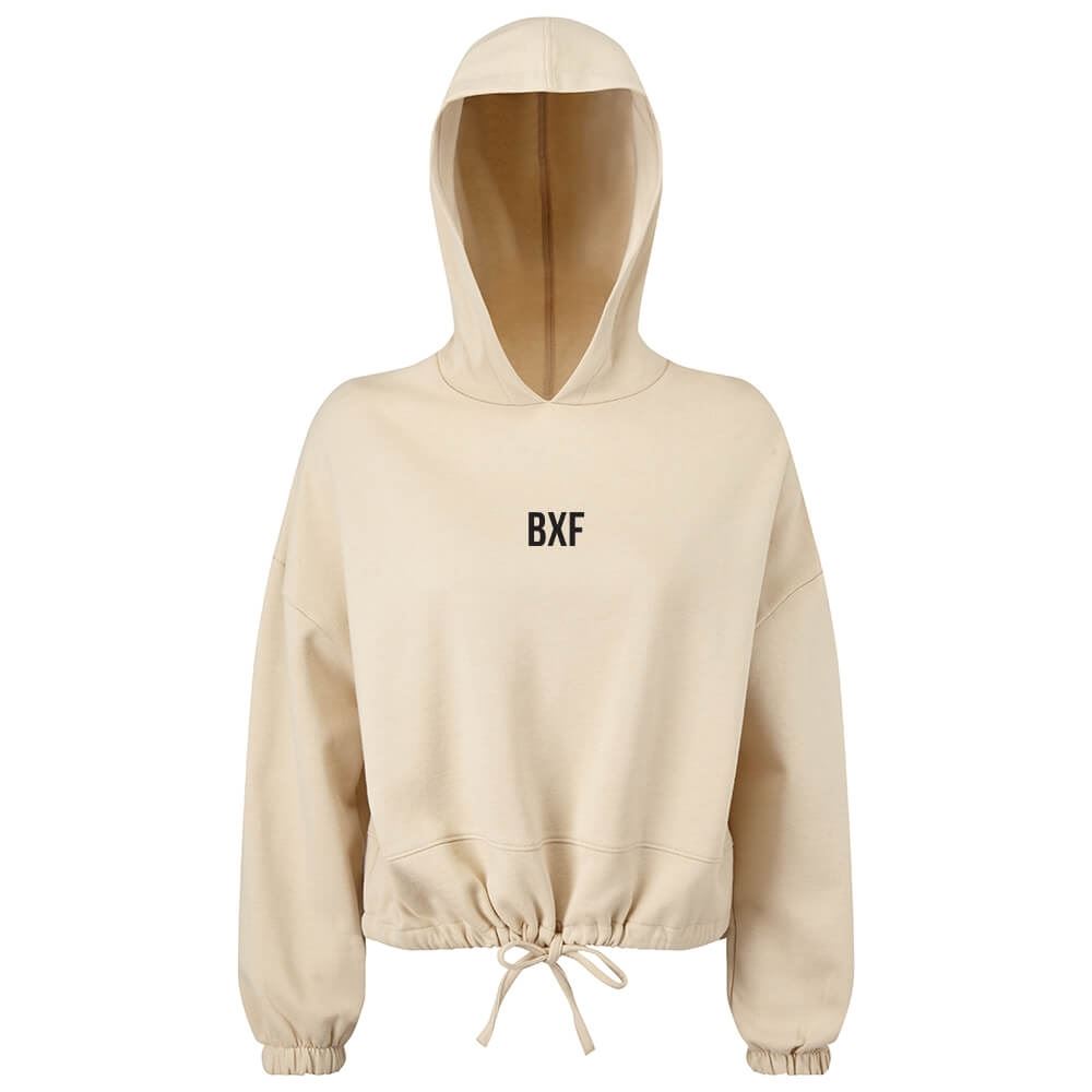 Bxf Womens Cropped Oversized Hoodie