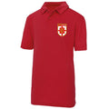 Karate England Squad Kids Polo Shirt - Red