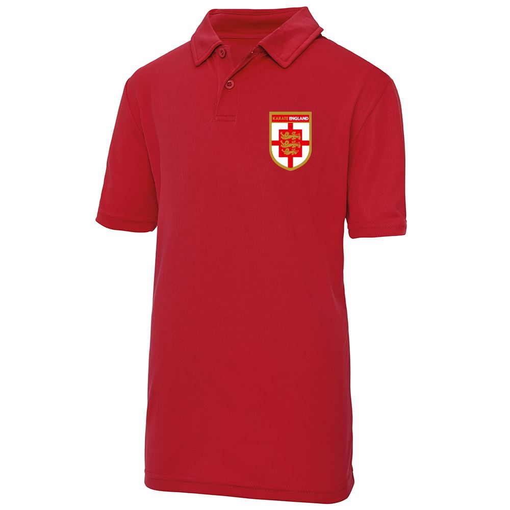 Karate England Squad Kids Polo Shirt