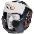 Carbon Claw Recoil Rj-7 Junior Series Leather Headguard Black/White/Brown S/M - Black/White/Brown