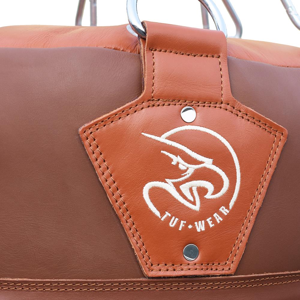 Tuf Wear Classic Leather Angle Bag Brown