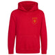 Karate England Kids Hoodie - Red
